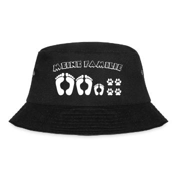 Mein Hund ist meine Familie - Bucket Hat - Schwarz - Vorne - Lela (165cm)