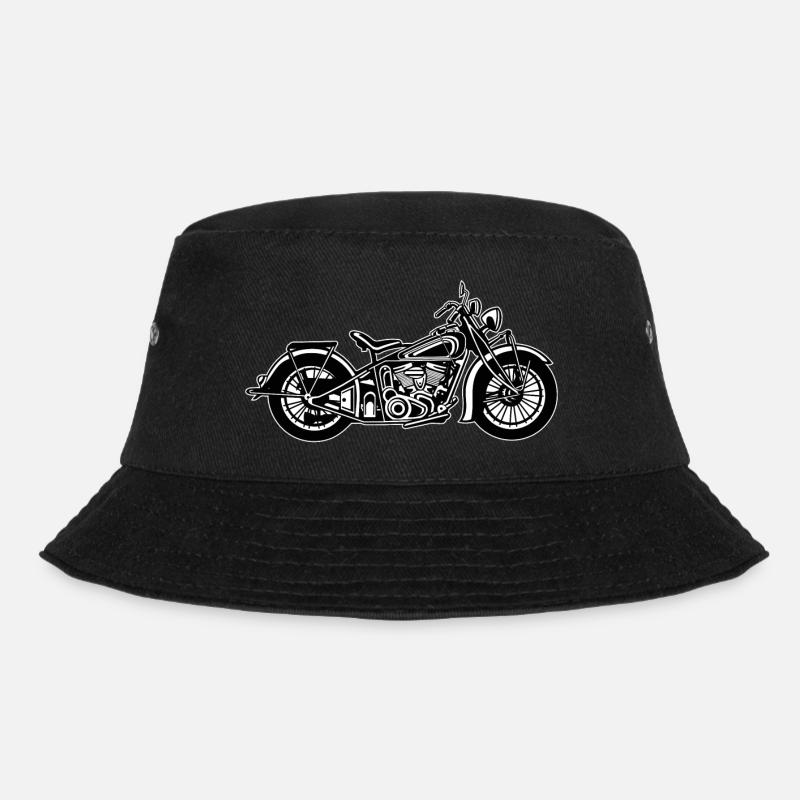 Chopper / moto bobber 03_schwarz blanc - Bob - noir