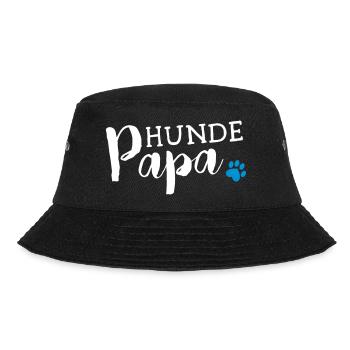 Hundepapa - Bucket Hat - Schwarz - Vorne - Lela (165cm)