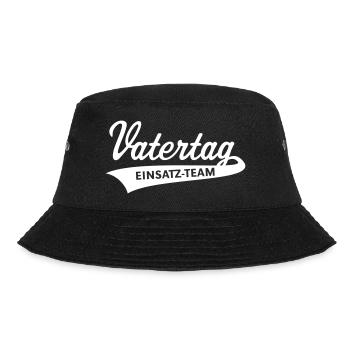 Vatertag Einsatz-Team Schriftzug - Bucket Hat - Schwarz - Vorne - Lela (165cm)