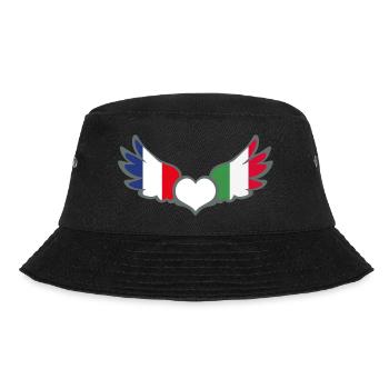 Drapeaux Français et Italien France Italie II - Bob - noir - Devant - Lela (165cm)