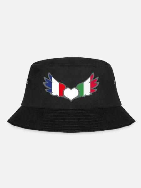 Drapeaux Français et Italien France Italie II - Bob - noir