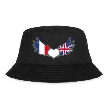 Drapeaux Français et anglais France Royaume Uni II - Bob - noir - Devant - Lela (165cm)