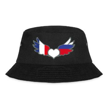 Drapeaux Français et Russe France Russie II - Bob - noir - Devant - Lela (165cm)