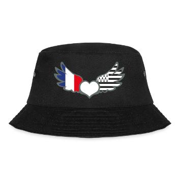 Drapeaux France et Bretagne Français et Breton - Bob - noir - Devant - Lela (165cm)
