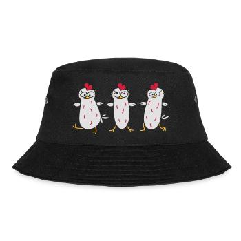 Crazy Chicken - Bucket Hat - black - Front - Lela (165cm)