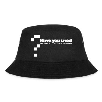 Have you tried... - Bucket Hat - Schwarz - Vorne - Lela (165cm)