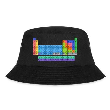 Colored periodic table - Bucket Hat - black - Front - Lela (165cm)
