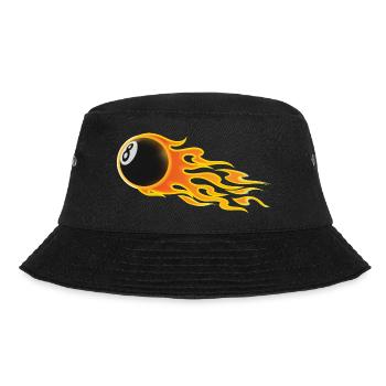 8, billiards, snooker, pool - Bucket Hat - black - Front - Lela (165cm)