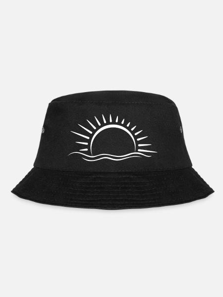 Sunset - Bucket Hat - black