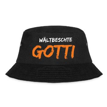 Wältbescht Gotti Taufgotti Firmgotti - Bucket Hat - Schwarz - Vorne - Lela (165cm)