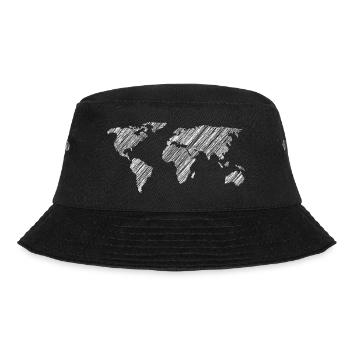 Weltreise (Kreuzfahrt) - Bucket Hat - Schwarz - Vorne - Lela (165cm)