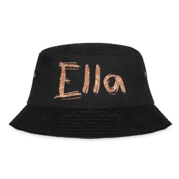 Name Schriftzug Ella - Bucket Hat - Schwarz - Vorne - Lela (165cm)