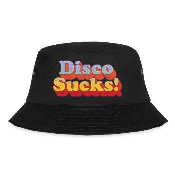 Disco Sucks retro - Bucket Hat - Schwarz - Vorne - Lela (165cm)