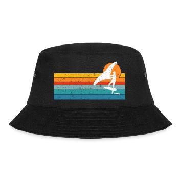 Wing Foiling Surf Surfing Surfer - Bucket Hat - Schwarz - Vorne - Lela (165cm)