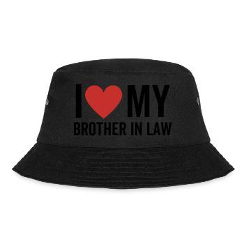 Ich liebe meinen Schwager - Bucket Hat - Schwarz - Vorne - Lela (165cm)