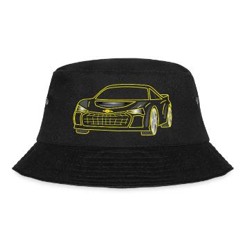 auto, car - Bucket Hat - Schwarz - Vorne - Lela (165cm)
