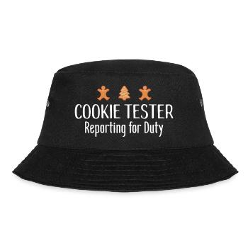 Weihnachten - Bucket Hat - Schwarz - Vorne - Lela (165cm)