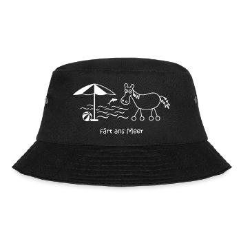 en bord de mer, cheval avec roues, vacances, voyage - Bob - noir - Devant - Lela (165cm)