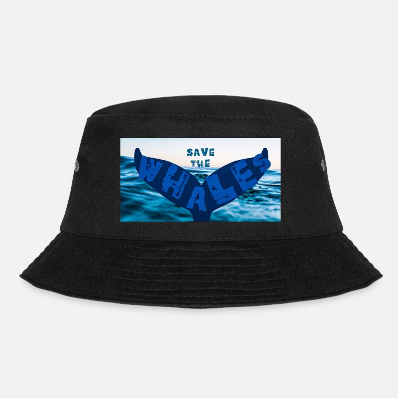 Save the whales - Bucket Hat - Schwarz