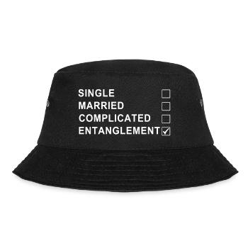 RELATIONSHIP STATMENT single married complicated - Bucket Hat - black - Front - Lela (165cm)