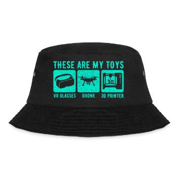 Drone - Bucket Hat - Schwarz - Vorne - Lela (165cm)
