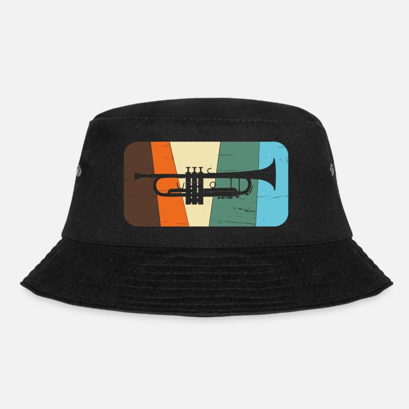 trompete - Bucket Hat - Schwarz