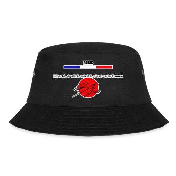 PARIS Liberté, égalité, mixité, c'est ça la France - Bucket Hat - Schwarz - Vorne - Lela (165cm)