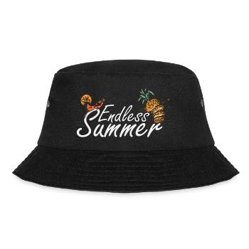 Endless Summer Motif - ideal for summer holidays - Bucket Hat - black - Front - Lela (165cm)