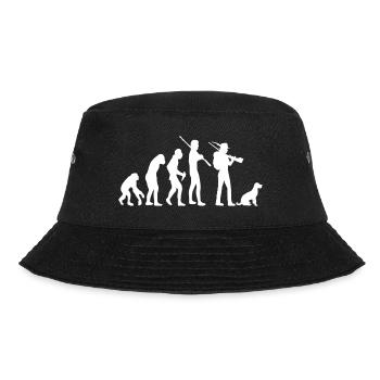Evolution der Jägerin - Bucket Hat - Schwarz - Vorne - Lela (165cm)