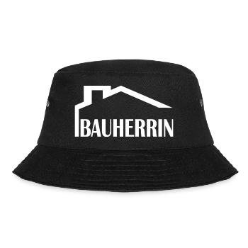 Bauherrin 2w - Bucket Hat - Schwarz - Vorne - Lela (165cm)