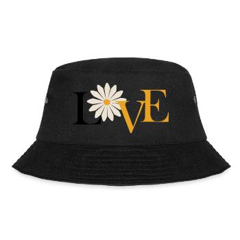 Love-Liebe Blume - Bucket Hat - Schwarz - Vorne - Lela (165cm)