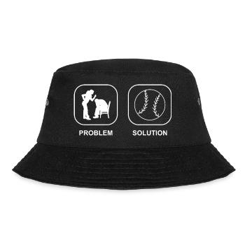 Baseball Lover Baseball Gift Baseball Game - Bucket Hat - black - Front - Lela (165cm)