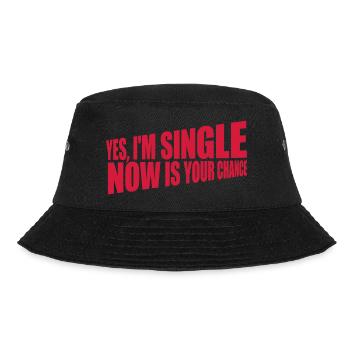 single now your chance - Bucket Hat - Schwarz - Vorne - Lela (165cm)