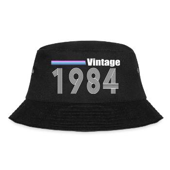 1984 - Bucket Hat - Schwarz - Vorne - Lela (165cm)