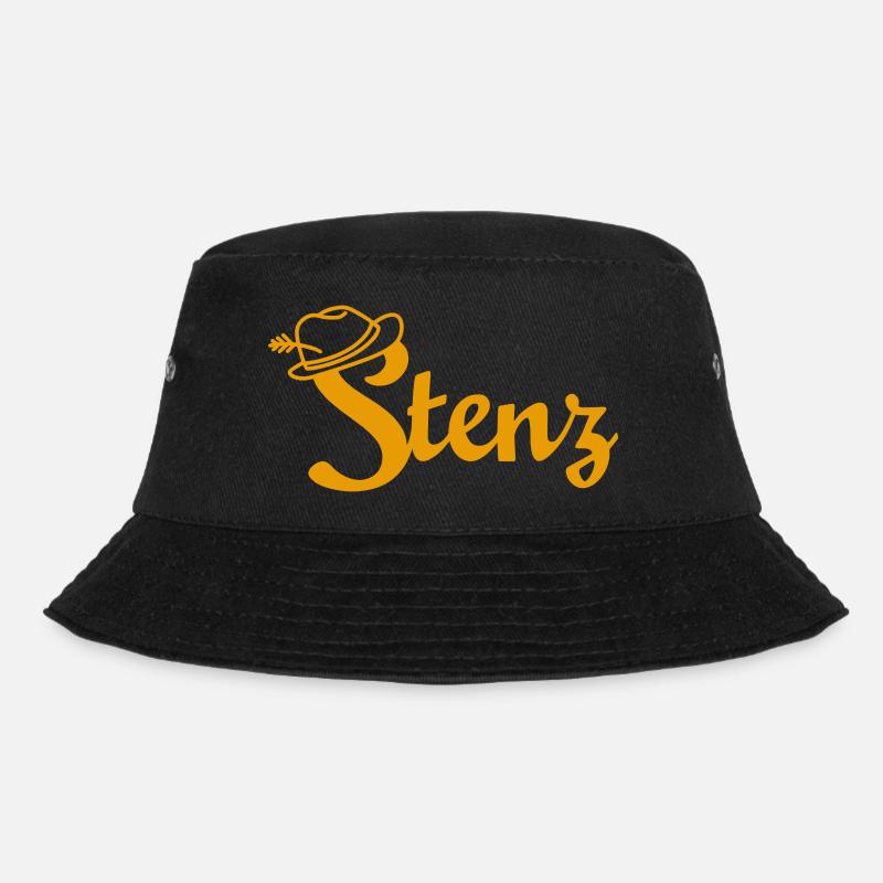 stenz gelb - Bucket Hat - Schwarz