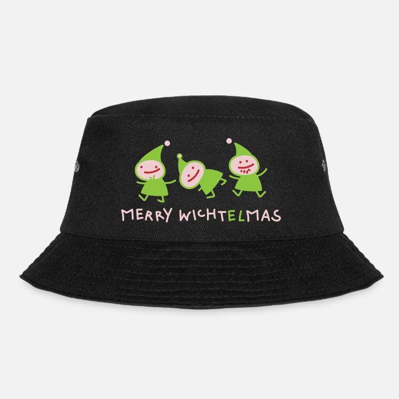 Wichtel Weihnachten (b) - Bucket Hat - Schwarz
