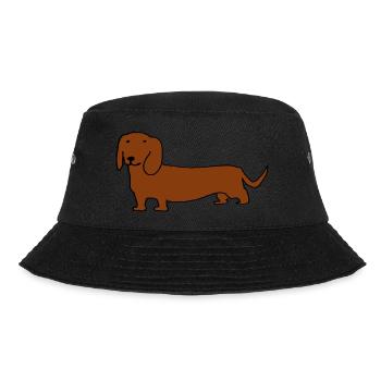 Dachshund - Bucket Hat - black - Front - Lela (165cm)