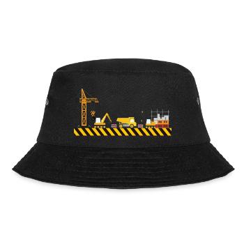 Construction work toy child - Bucket Hat - black - Front - Lela (165cm)