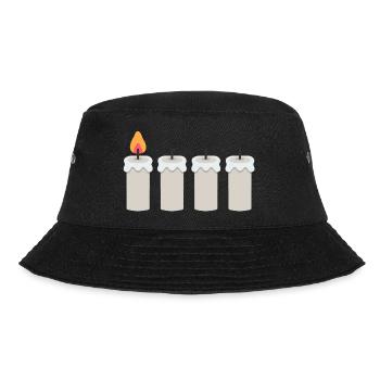 1. Advent Advent Wreath Advent Candles Advent Season - Bucket Hat - black - Front - Lela (165cm)