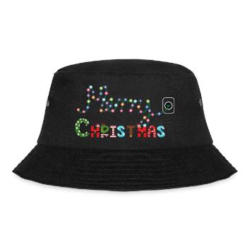 Christmas tree lights - Bucket Hat - black - Front - Lela (165cm)