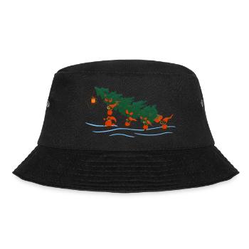 Elves with spruce - Bucket Hat - black - Front - Lela (165cm)