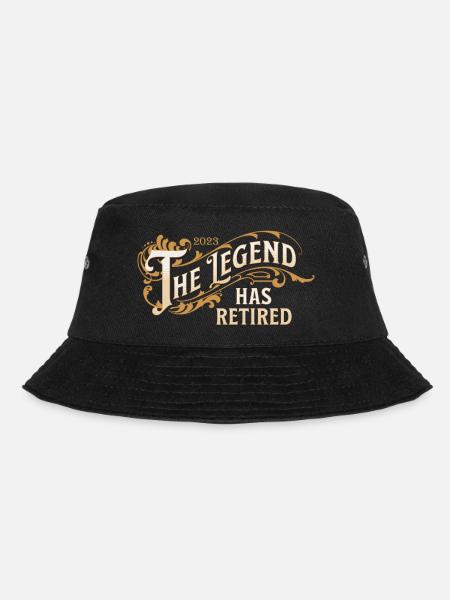 Rentner 2023 Rente The legend has retired - Bucket Hat - Schwarz