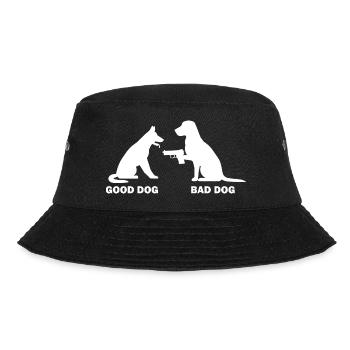 Dog Hund - Bucket Hat - Schwarz - Vorne - Lela (165cm)