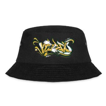 Graffiti-Stile - Bucket Hat - Schwarz - Vorne - Lela (165cm)