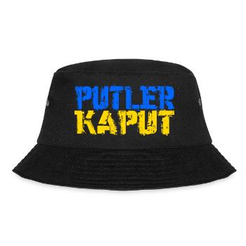 putler kaput Ukraine Slava Putin - Bucket Hat - black - Front - Lela (165cm)