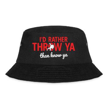 Grappling Martial Arts Wrestling - Bucket Hat - Schwarz - Vorne - Lela (165cm)