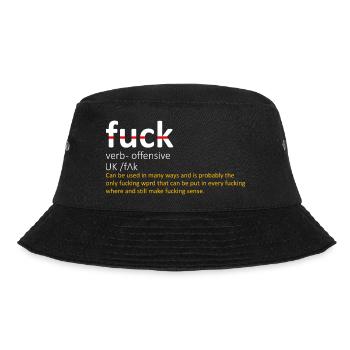 Unlucky Day Funny Quote - Bucket Hat - black - Front - Lela (165cm)