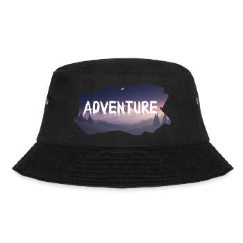 Adventure Travel Hiking Mountain - Bucket Hat - Schwarz - Vorne - Lela (165cm)