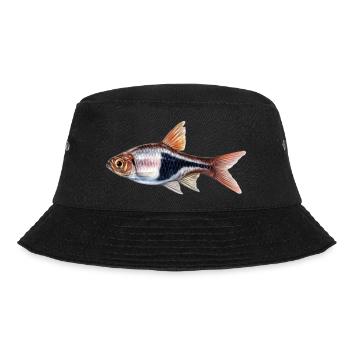 Rasbora Klinowa, Trigonosigma heteromorpha, - Bucket Hat - Schwarz - Vorne - Lela (165cm)